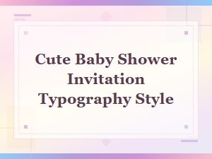 Whimsical Handwritten Fonts for Cute Baby Shower Invitations
